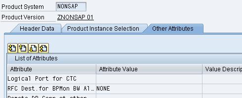 You find the additional attributes as mentioned above for storing the connection name in the system definition on tab Other Attributes.