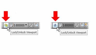 Status bar Viewport Locking (layout viewports)