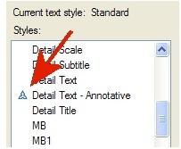 Annotative Styles No need for multiple styles based on different sizes Text Style Dialog Box
