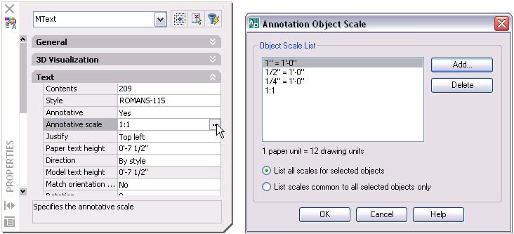 automatically calculated based on scale Position and visibility can be