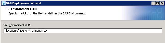 that is used by the SAS Cost and Profitability Management client application (and any other SAS clients that you install on this computer).