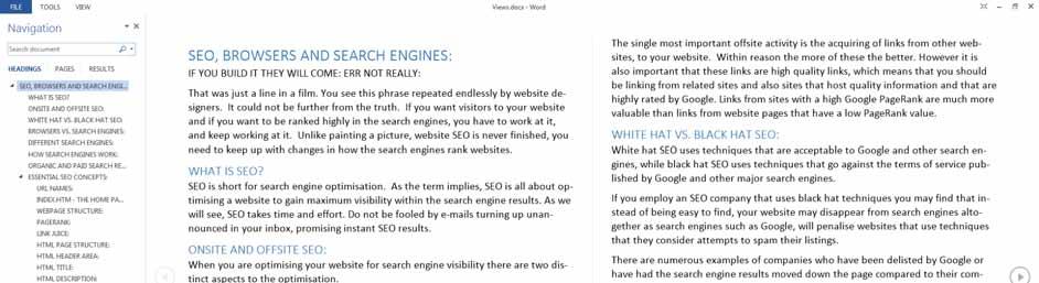 WORD 2013 FOUNDATION Page 102 on your screen, as the screen clutter