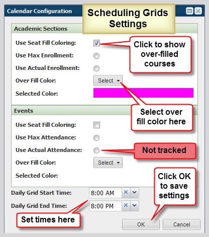 4.3 View Activity Information Depicted in the screenshots below is the information displayed when hovering over a class section or event on a