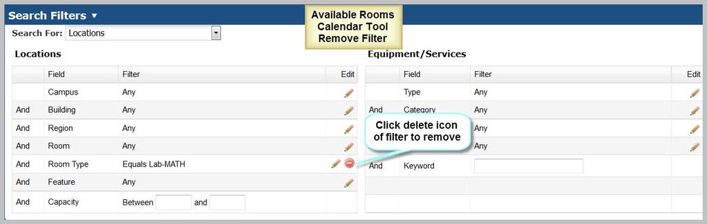 Room Lists all rooms (facilities) that can be scheduled in Astra Schedule. Room Type Used to categorize facilities.