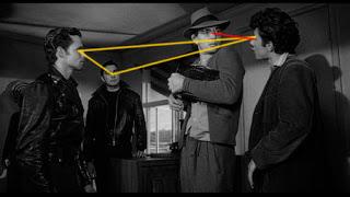 In this image form Touch of Evil these characters eye lines create an implied line called closure.