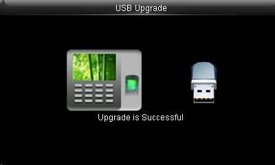 5 USB UPGRADE Select USB Upgrade.