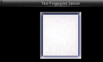 5 TEST FINGERPRINT SENSOR The terminal automatically tests whether the fingerprint collector works properly by checking
