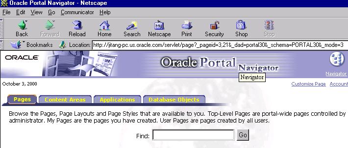 Deploying a Report To An Oracle Portal Content Area Do the following