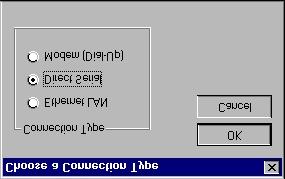 10 Direct Connect and Dial-Up Connection on Windows 2000 Operating System Application Note Making a New Direct Serial Connection To make a new direct serial connection: 1. Start Site Book.