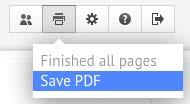 Click the Save button on the top menu to save the changes made to your presentation.