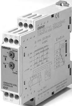Conductive Level Controller 61F-D21T-V1 Ideal for level control for industrial facilities and equipment. Outputs can be set to self-hold at ON or OFF using self-holding circuits.