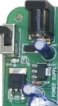 A slide switch is provided for power ON/OFF control. The slide switch is useful only when an external DC adapter is used.