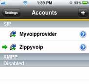 Setting up Multiple Accounts You can set up more than one account if you have service from more than one IP Hosted service provider. Tap. Account status Set up the account in the usual way. Tap Save.