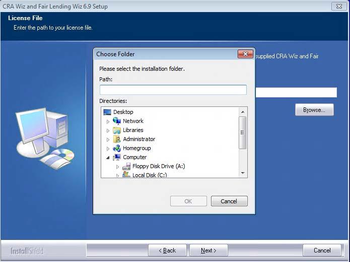 Installation Instructions License File To license the software, follow these steps: 1. Click the Browse button. 2.