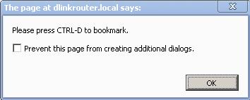 Click Save to  If you want to create a bookmark to the router,