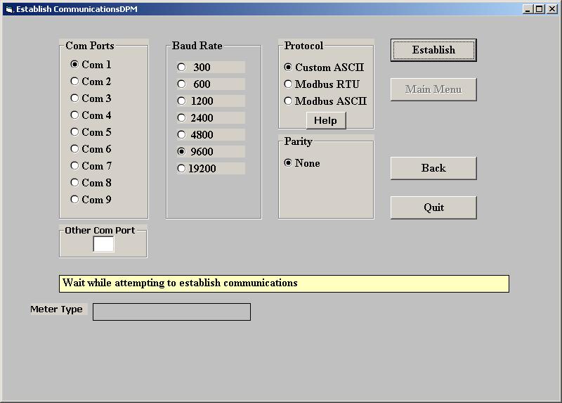 20. INSTRUMENT SETUP VIA PC Instrument Setup software is a PC program which is much easier to learn than front panel programming. It is of benefit whether or not the meter is connected to a PC.