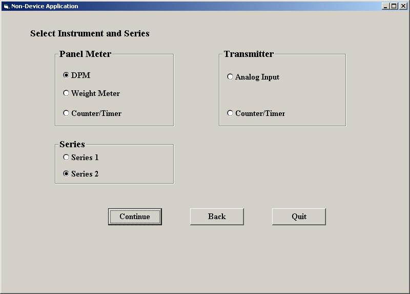 prompted calibration. With the meter unconnected to a PC, it provides quick selection of jumper locations and a printable display of menu selections for front panel setup.