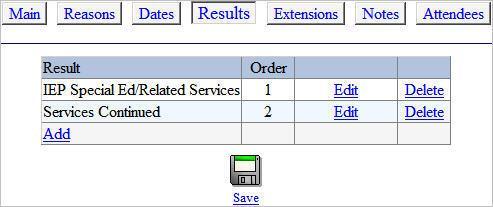 d. Results contains the Result and the Order number (prioritizes