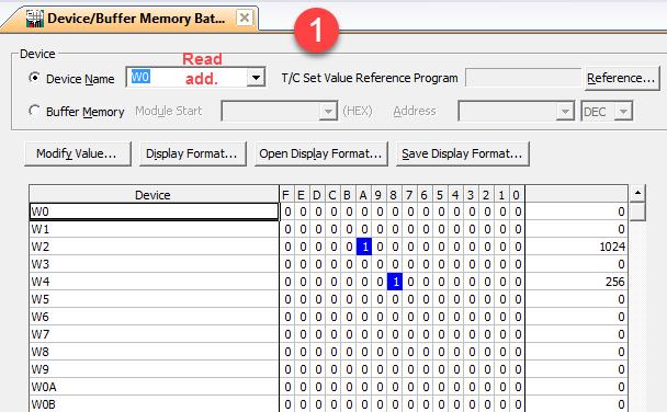 10 Auto_Refresh I set the mapping start address as 0 and 100. It can be defined according to your program.