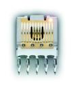 Modular FLATPAQ Modular FLATPAQ connectors provide custom solutions to hot pluggable AC and DC power needs in a board-to-board format.