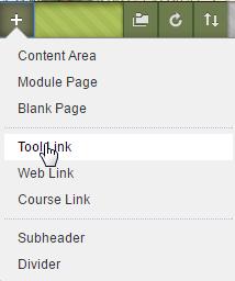 down menu of tools > choose Blackboard Collaborate Ultra Enter a Name for the navigation button, click the