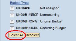Can click Select All If want to remove any selected values, click Deselect