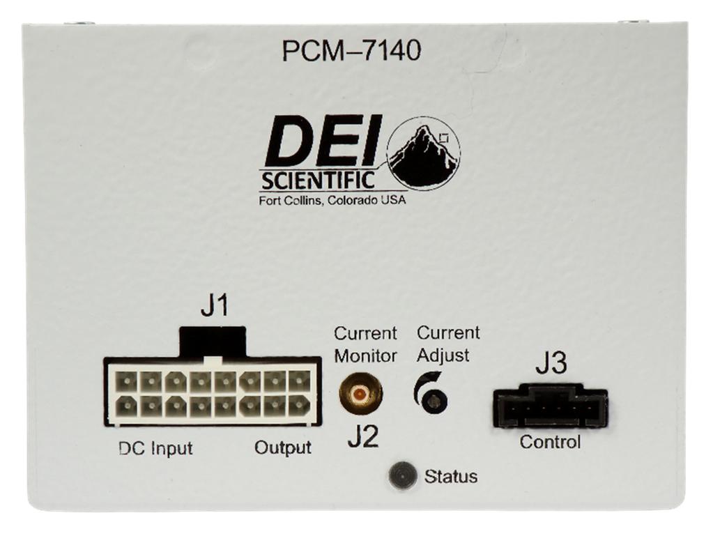 Front Panel Features DC Input/Output Connector (J1) Connector type TE AMP 1-770974-0 Output + Pins 1, 2, 3, 4 Output Pins 9, 10, 11, 12 HV Input + Pins 13, 14, 15, 16 HV Pins 5, 6, 7, 8 SHOCK HAZARD