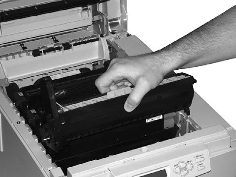 8. Place the image drum in the printer.