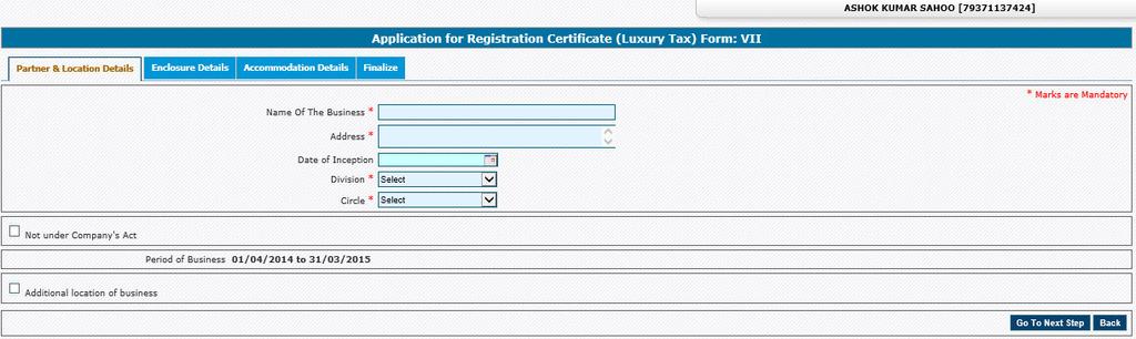 application form to apply for Registration Certificate of Luxury Tax. Image-8 9.