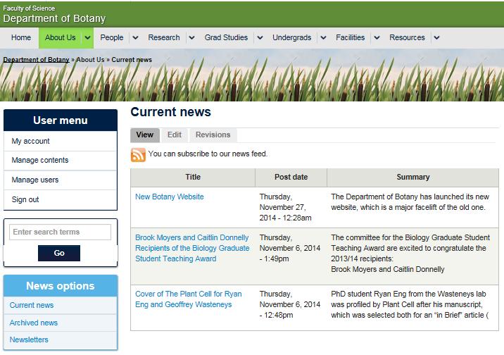 Synchronization of Information The news form has been designed as a single point of update for any story.