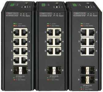 DATASHEET ECIS4500 Series Industrial Gigabit Ethernet Switches EN 50121-4 Industrial Gigabit Ethernet Switches Product Overview The Edgecore ECIS4500 series are managed industrial Gigabit Ethernet