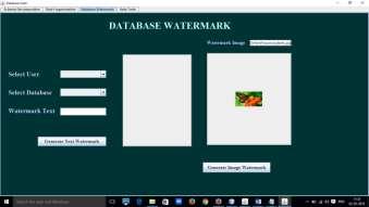 The fragmentation and decomposition of database provides for a futuristic scope wherein we propose the watermarking process to not be limited to embedding