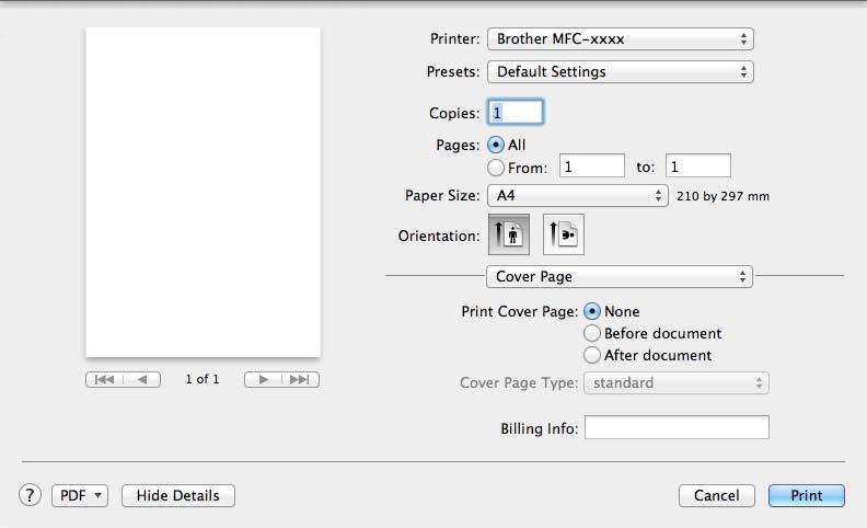 Printing and Faxing Choosing printing options 6 To control special printing features, choose the options you want to change from the Print dialog box.
