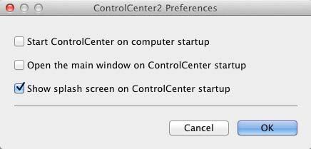 ControlCenter2 Turning the AutoLoad feature off 8 If you do not want ControlCenter2 to run automatically each time you start your Macintosh, do the following.