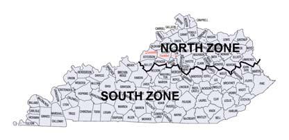 Kentucky State Plane Coordinate System 2 Zones to Minimize