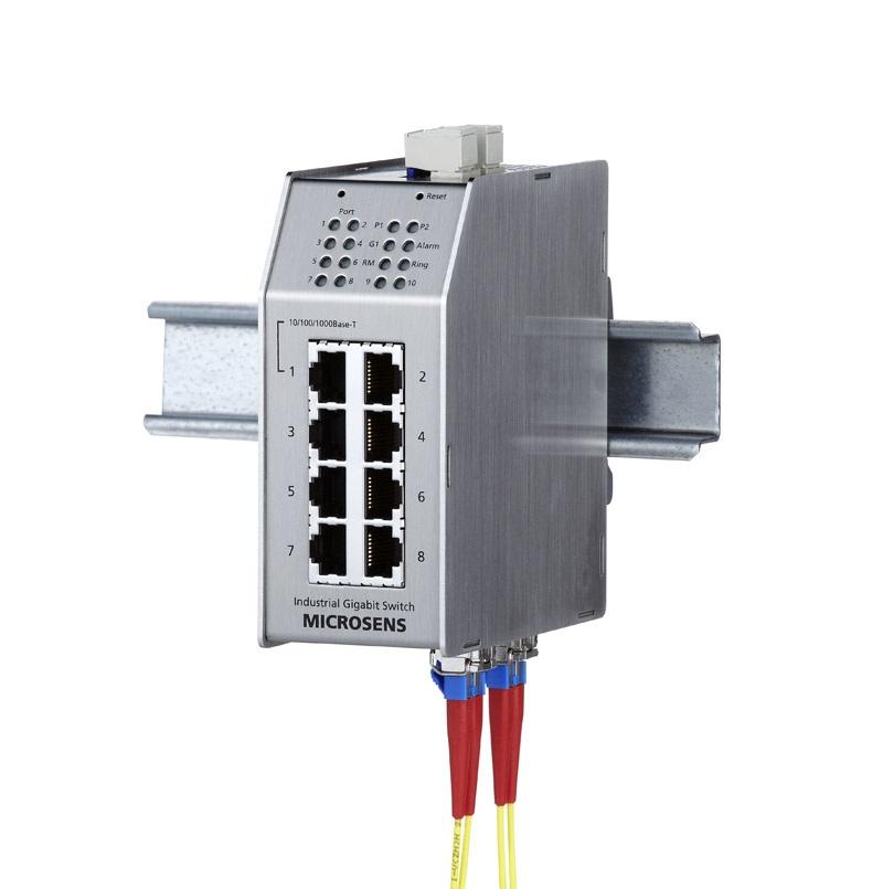 Product Overview Gigabit Ethernet Industrial Switch 10 Port with Railway and Power Substation Certification Description This switch version has been specially certified for applications in the area