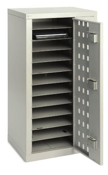 10 LAPBANK CABINETS Providing all the innovation, quality and security of our mobile trolley solutions in a fixed cabinet.