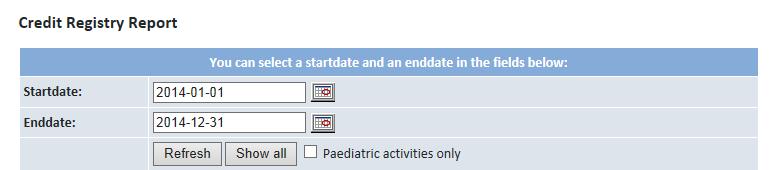 B. SELECTING PAEDIATRIC ACTIVITIES If you are a member of the EUROPEAN SOCIETY FOR PAEDIATRIC UROLOGY (ESPU) you may check and select only paediatric activities. C.