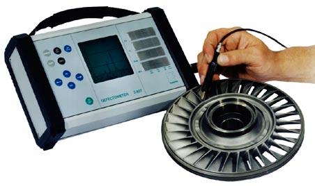 * * * * Features: The DEFECTOMETER 2.837 is a modern eddy current instrument for non-destructive testing of conductive materials for surface flaws.