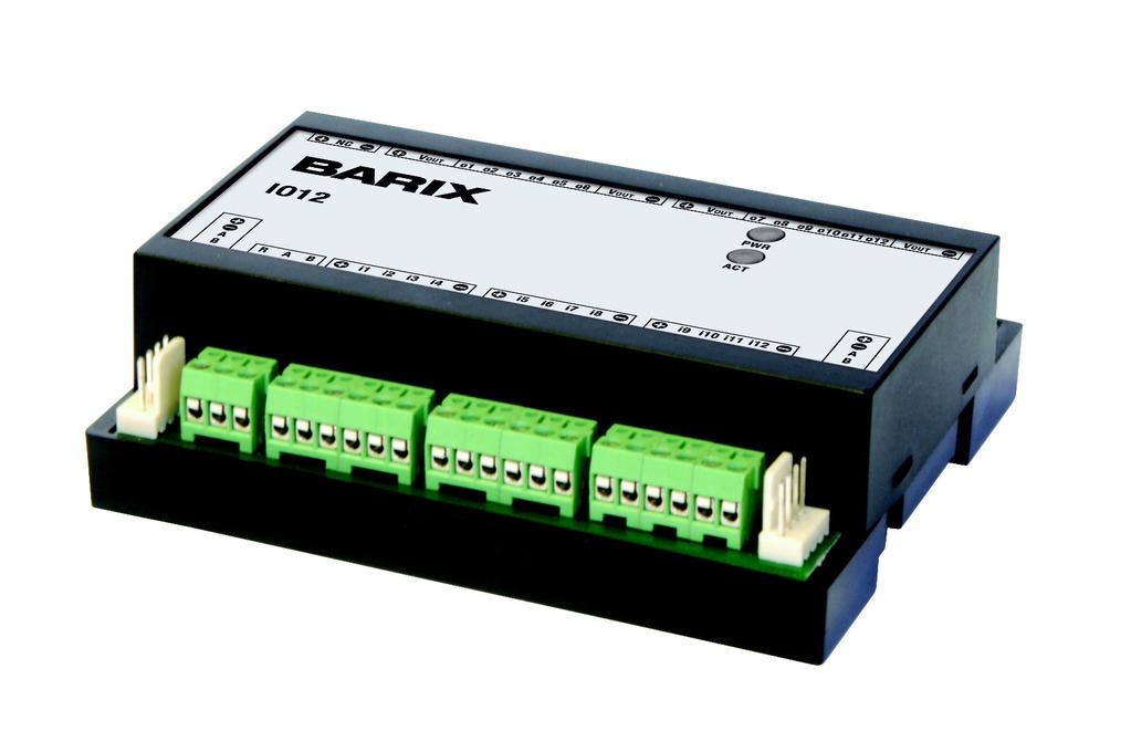 BARIX IO12 I/O to RS-485 Modbus converter for commercial interfacing, control and home