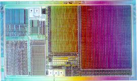 Vcc The platform: single chip GND RST Vpp CLK I/O < 6,45mm RFU RFU < 4,17mm RAM CPU I/O ROM E²PROM The platform: performances 8 Bit microprocessor (8051 or 6805) 3,57 Mhz (w or w/o multiplier)