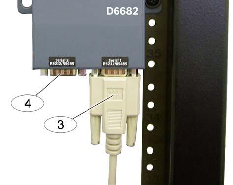 1 Mounting the D6682 Mount the D6682 on a rail or other user-supplied spot behind the D6600 that it will be connected to. Refer to Figure 3. 2.