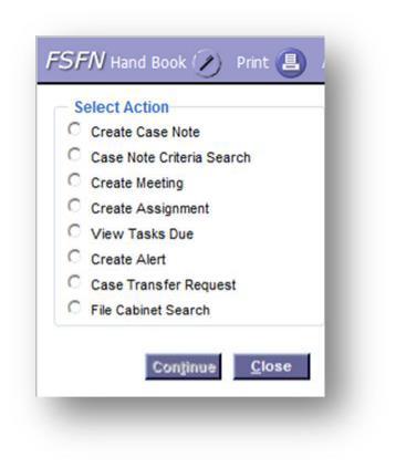 Displays the Alerts icon on the Case icon if there is an active alert associated with any participant in the case. From the FSFN Case, expand the icons representing major pieces of work (e.g., Investigation).