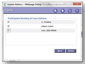 About the Address Tab The Address tab is used to view and maintain the most current address for a Case.