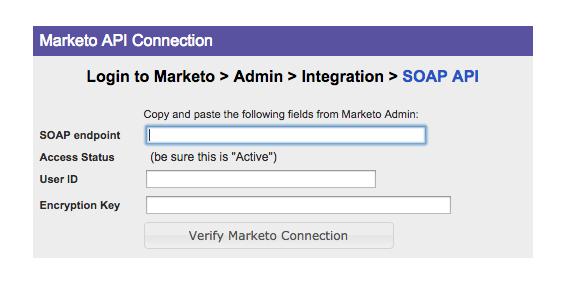 To access the SOAP API, and connect your RingLead account to Marketo, log into Marketo, click Admin, then Web Services in the left navigation panel.