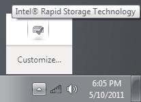 Intel Rapid Storage Technology Introduction Intel Rapid Storage Technology is a Windows-based application that provides improved performance and reliability for systems equipped with SATA disks for