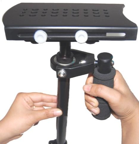 This will allow the yoke part of the gimbal to rotate without hitting your hand or knuckles.
