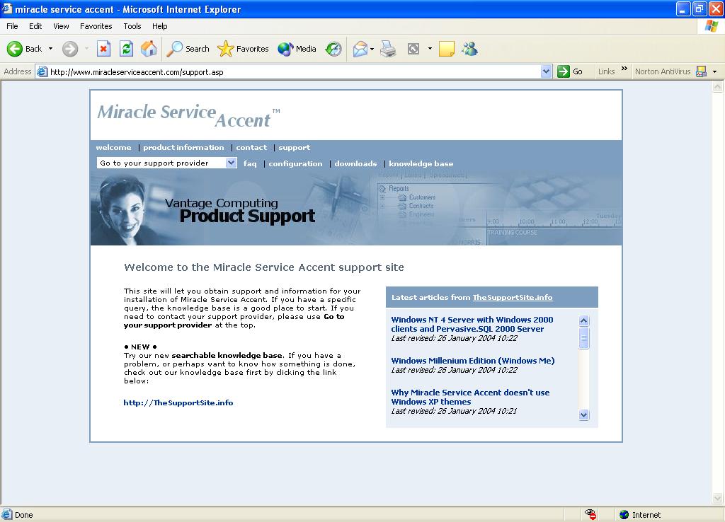 Contacting Your Support Provider Contacting Your Support Provider Web site:www.miracleserviceaccent.