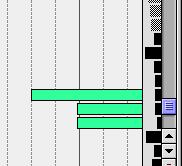 - 138 - Editing in the Value 2 Display The Value 2 Display The graphical display to the right shows Value 2 for the Events in the List (where applicable) as horizontal bars.