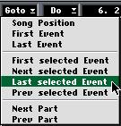 - 151 - The Goto pop-up menu You can move directly to certain useful positions in an editor by selecting from the Goto menu on the Function Bar.